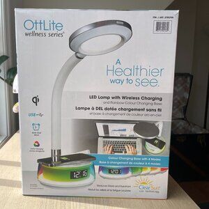 Brand New OttLite LED Desk Lamp w/ Wireless Charging